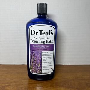 Dr Teal's Foaming Bath Pure Epsom Salt Soothe And Sleep with Lavender 34 Ounce